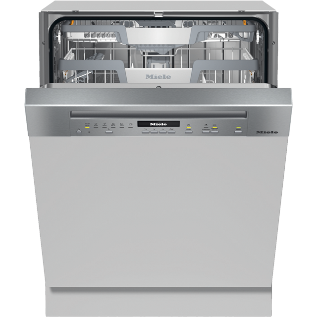Miele G7100SCi Semi Integrated Standard Dishwasher - White Control Panel with Fixed Door Fixing Kit - A+++ Rated