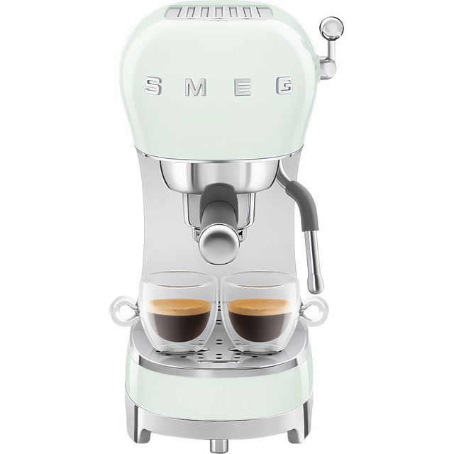 Smeg 50's Retro ECF02PGUK Espresso Coffee Machine - Pastel Green