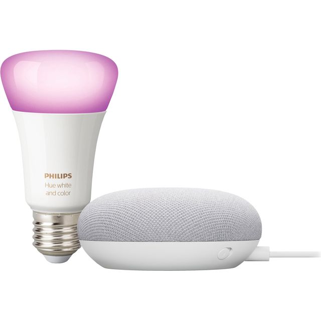 Philips Hue White and Colour E27 Bulb with Google Nest Mini Review