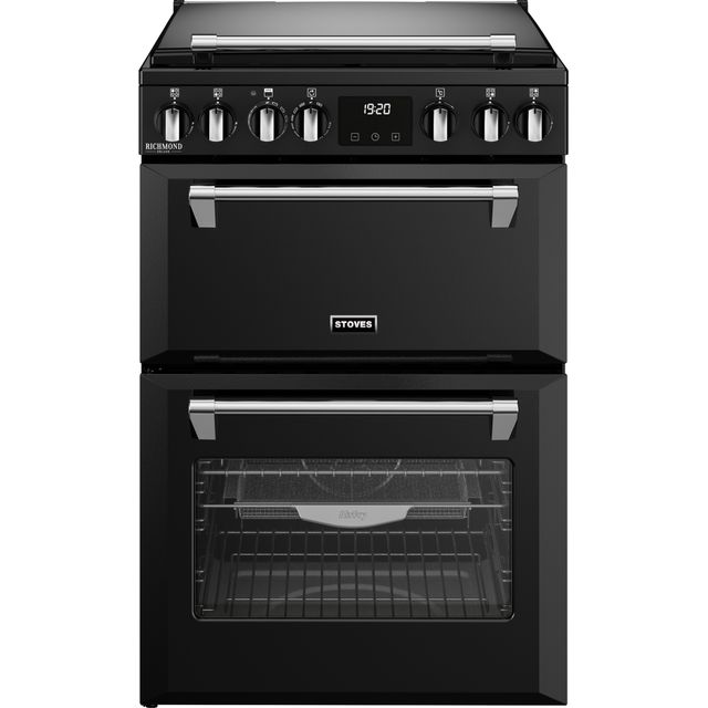 Stoves Richmond Deluxe 60cm Freestanding Dual Fuel Mini Range Cooker - Black - A Rated