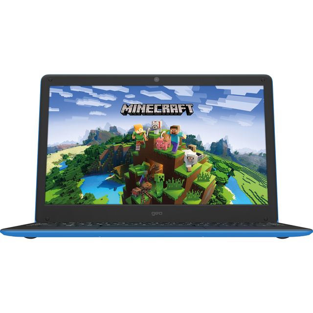 GEO GeoBook 140 Minecraft Edition 14 Laptop - Intel Celeron N, 64 GB eMMC, 4 GB RAM - Blue - Microsoft 365 Personal 12-month subscription