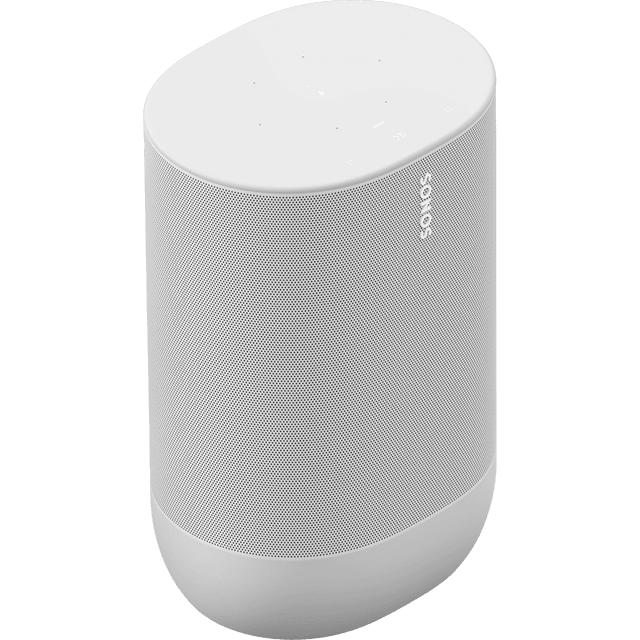 Sonos Move - The durable, battery-powered Smart Speaker for Outdoor and Indoor Listening, White, with Alexa built-in (includes charging base)