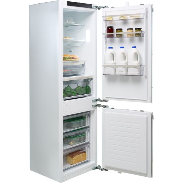 NEFF N50 KI7862FE0G 177cm High 60/40 Integrated Frost Free Fridge Freezer with Fixed Door Fixing Kit - White - E Rated