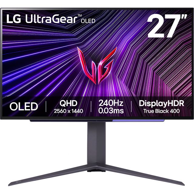 LG UltraGear 26.5 Quad HD OLED Gaming Monitor with AMD FreeSync with NVidia G-Sync - Black