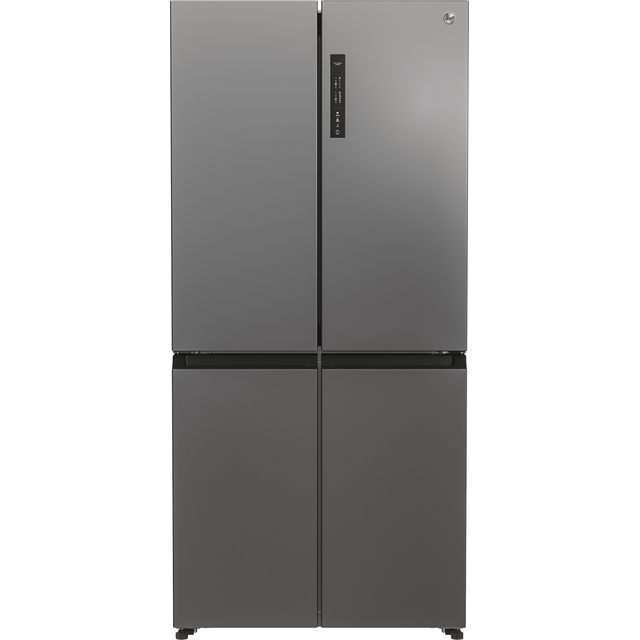 Hoover HHCR3818ENPL Non-Plumbed Total No Frost American Fridge Freezer - Inox - E Rated