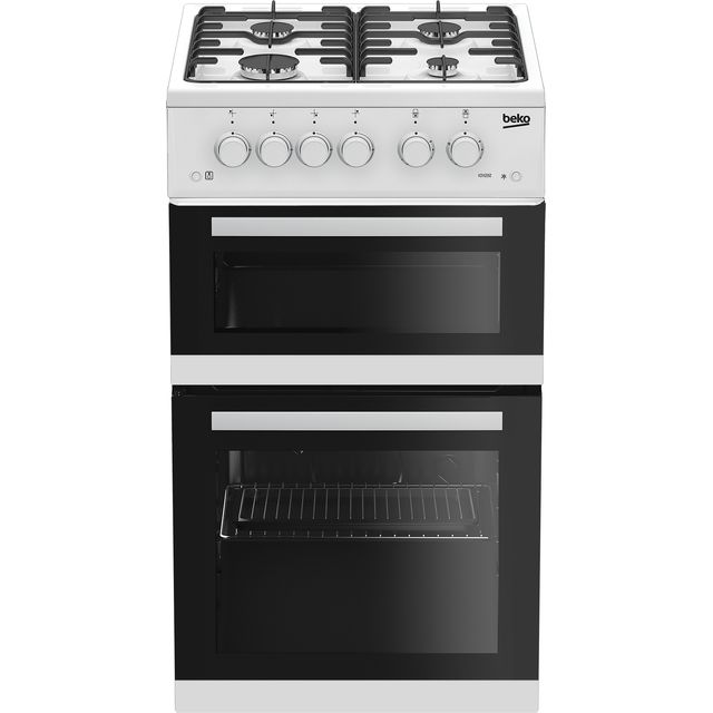 Beko KDVG593W 50cm Freestanding Gas Cooker with Gas Grill - White - A+ Rated