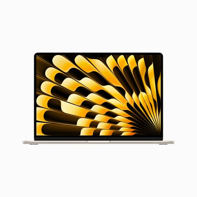 Apple 2023 MacBook Air laptop with M2 chip: 15.3-inch Liquid Retina display, 8GB RAM, 256GB SSD storage, backlit keyboard, 1080p FaceTime HD camera, Touch ID. Works with iPhone/iPad; Starlight