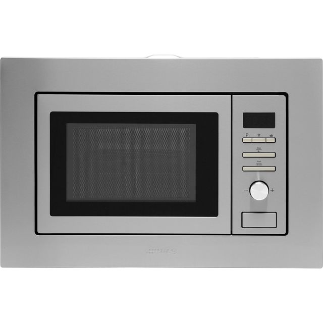 Smeg FMI020X 39cm High, Built In Small Microwave - Stainless Steel