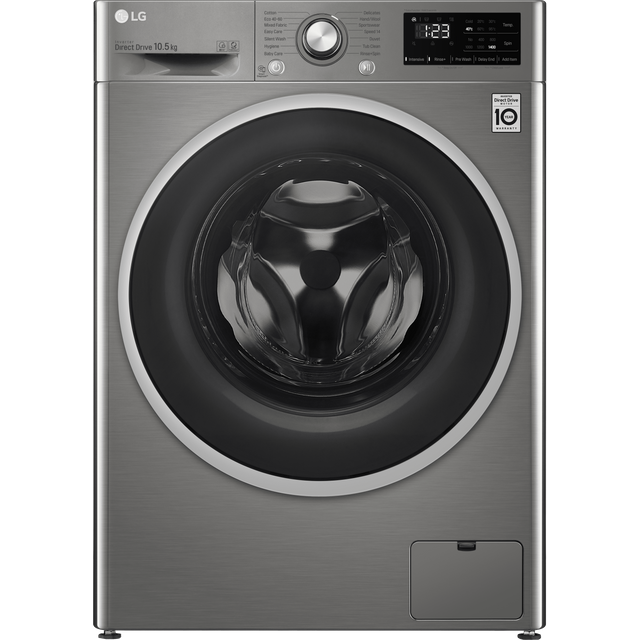 LG V3 FAV310SNE 10.5Kg Washing Machine with 1400 rpm - Graphite - B Rated