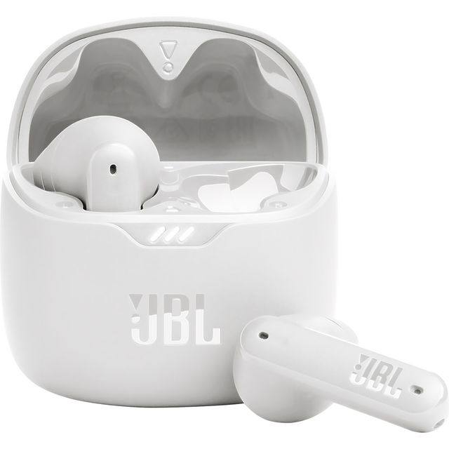 JBL Tune Flex Earphones, In Ear, Noise Cancelling Bluetooth Earphones with 32 hours of Battery Life, Water-Resistant, White