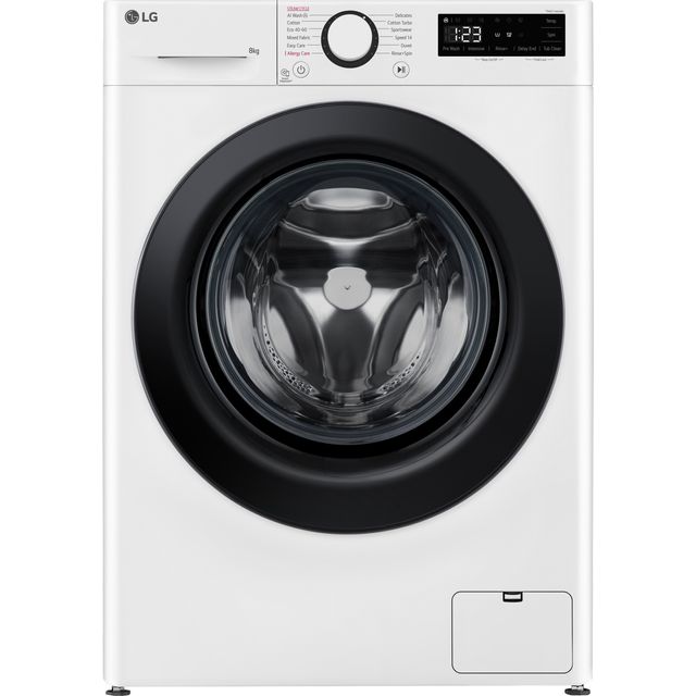 LG TurboWash F2Y508WBLN1 8kg Washing Machine with 1200 rpm - White - A Rated