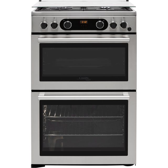 Cannon by Hotpoint CD67G0CCX/UK Freestanding Gas Cooker - Stainless Steel - A+/A+ Rated