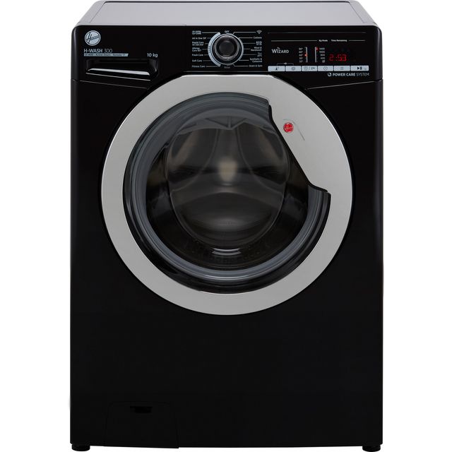 Hoover H-WASH 300 LITE H3WS4105TACBE 10kg Washing Machine with 1400 rpm - Black - C Rated