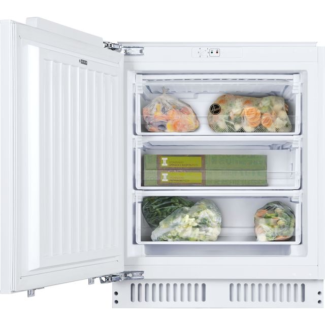 Hoover HBFUP130NK/N Integrated Under Counter Freezer - White - HBFUP130NK/N_WH - 1