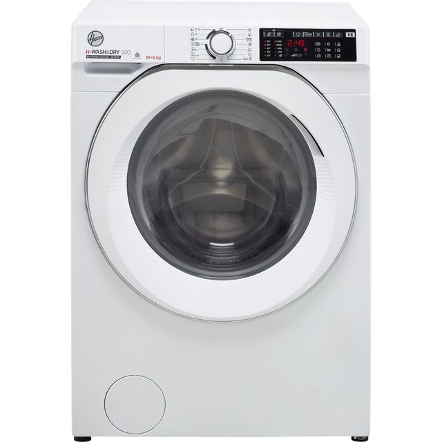 Hoover H-WASH 500 HD4106AMC/1 Wifi Connected 10Kg / 6Kg Washer Dryer with 1400 rpm - White - D Rated