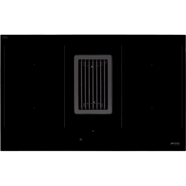 Smeg HOBD482D 80cm Venting Induction Hob – Black – For Ducted/Recirculating Ventilation
