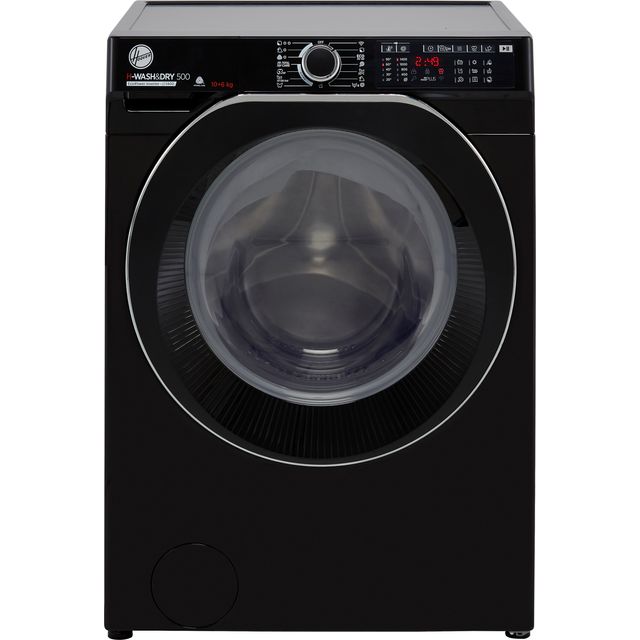 Hoover H-WASH 500 HD4106AMBCB/1 Wifi Connected 10Kg / 6Kg Washer Dryer with 1400 rpm - Black - D Rated