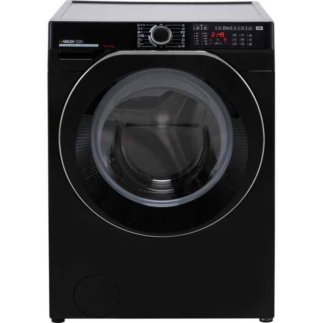 Hoover H-WASH 500 HD496AMBCB/1 Wifi Connected 9Kg / 6Kg Washer Dryer with 1400 rpm – Black – D Rated