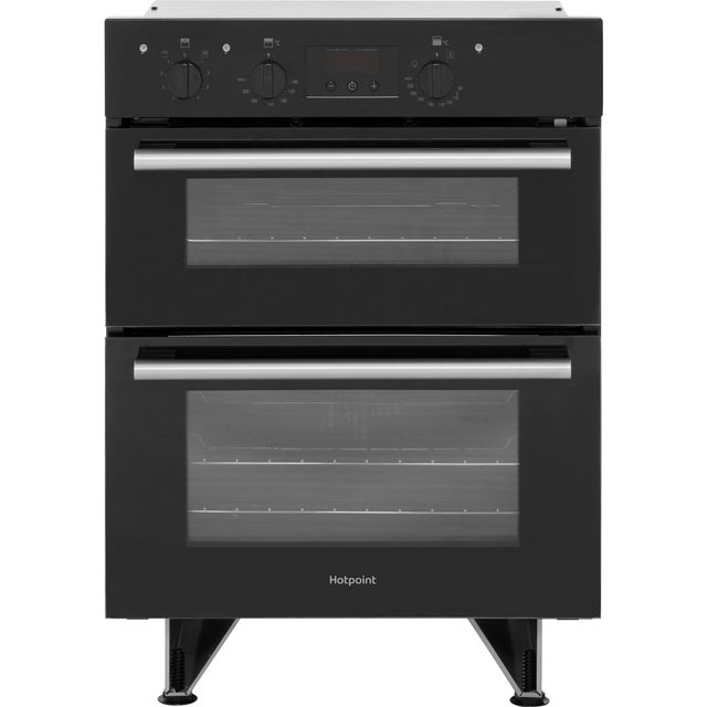 Hotpoint Class 2 DU2540BL Built Under Electric Double Oven With Feet - Black - A/A Rated