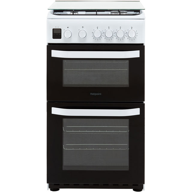 Hotpoint Cloe HD5G00CCW 50cm Gas Cooker with Full Width Gas Grill - White - A Rated