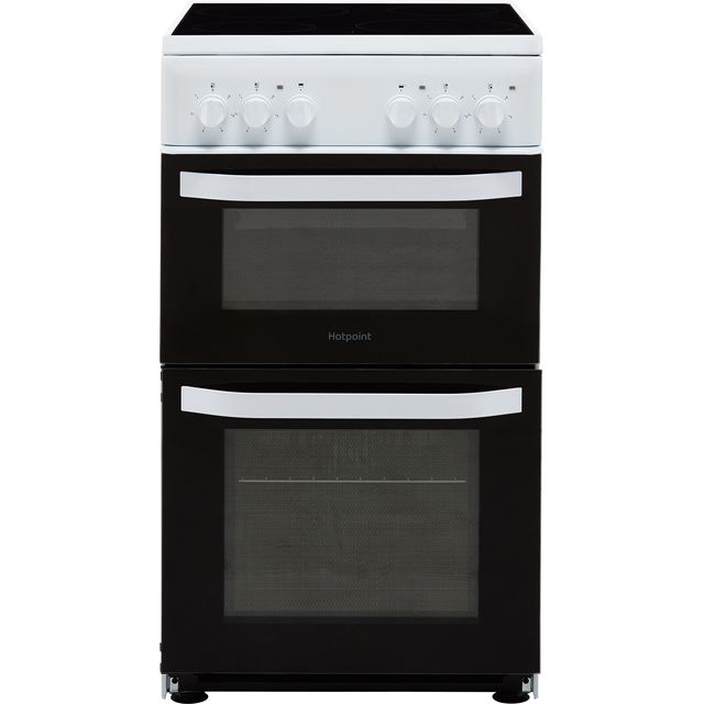 Hotpoint Cloe HD5V92KCW 50cm Electric Cooker with Ceramic Hob - White - A Rated