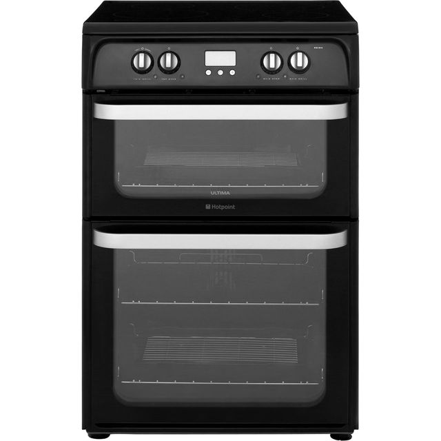 Hotpoint Ultima HUI614K 60cm Electric Cooker with Induction Hob - Black - A/A Rated