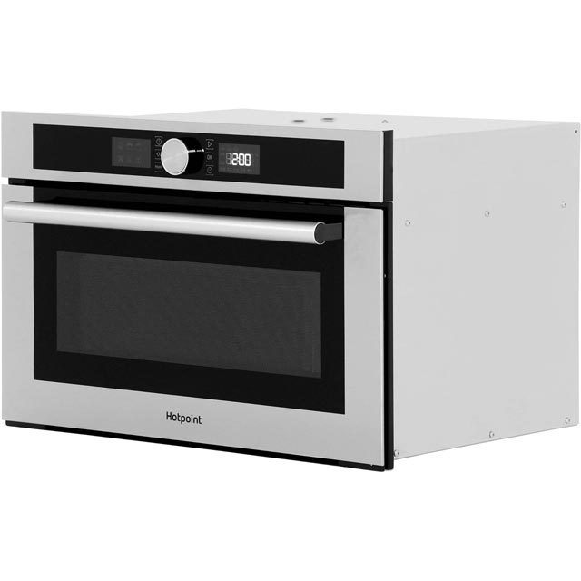 Hotpoint Class 4 MD454IXH Built In Compact Microwave With Grill - Stainless Steel - MD454IXH_SS - 3
