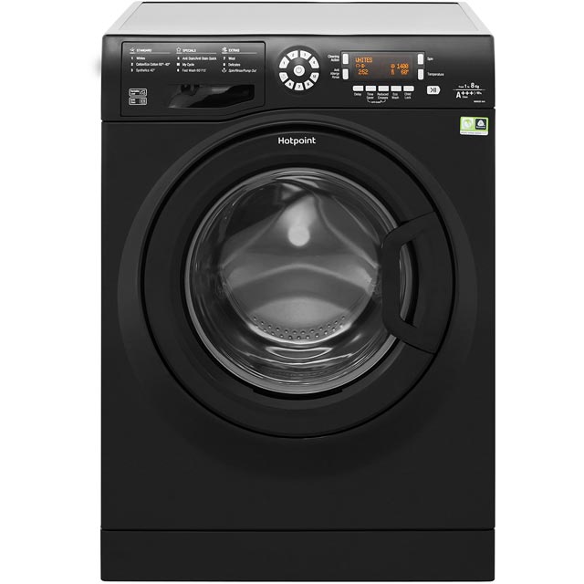 Hotpoint WMAOD844K 8Kg Washing Machine with 1400 rpm - Black - A+++ Rated