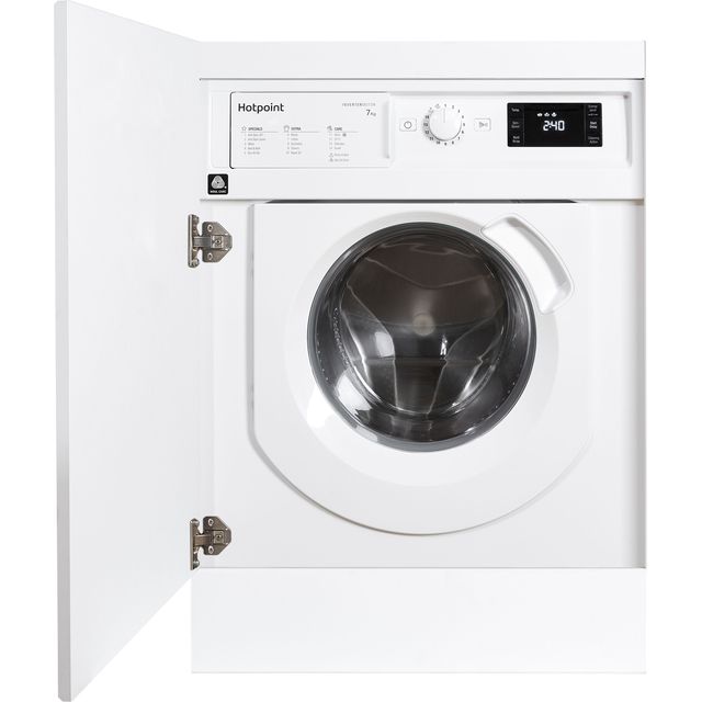 Hotpoint BIWMHG71483UKN Integrated 7kg Washing Machine with 1400 rpm - White - D Rated