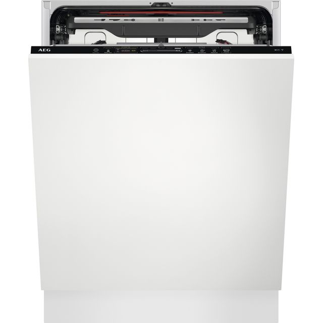 AEG 7000 Glasscare FSK75778P Fully Integrated Standard Dishwasher - White Control Panel with Sliding Door Fixing Kit - B Rated