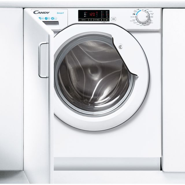Candy Smart CBW48D1W4 Integrated 8kg Washing Machine with 1400 rpm - White - B Rated