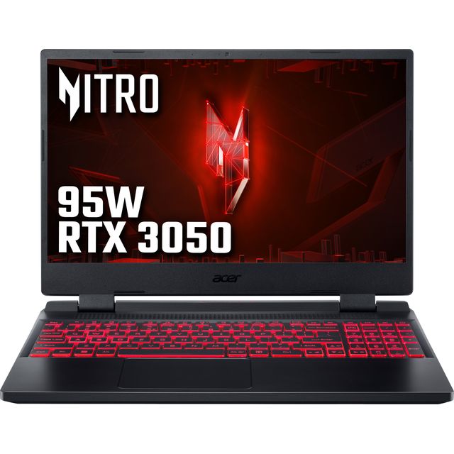 Acer Nitro 5 AN515-58 15.6 Gaming Laptop - NVIDIA GeForce RTX 3050, Intel Core i5, 512GB SSD - Black