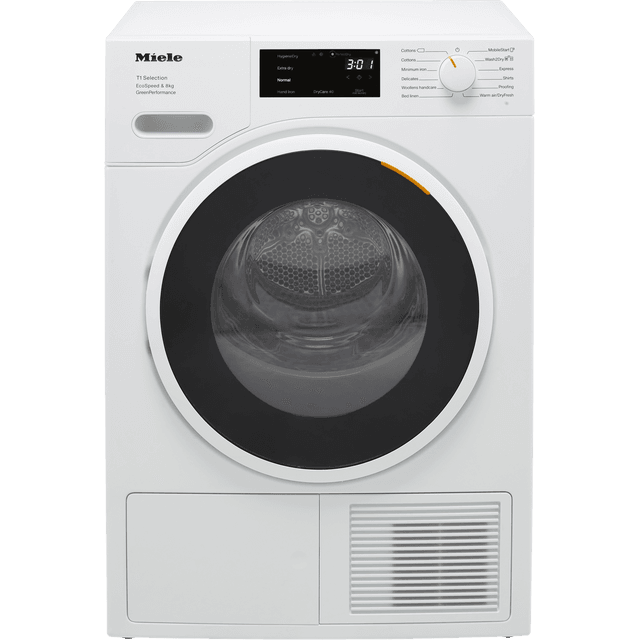 Miele TSF763WP Wifi Connected 8Kg Heat Pump Tumble Dryer – White – A+++ Rated