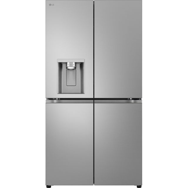 LG NatureFRESH™ GML960PYFE Wifi Connected Plumbed Frost Free American Fridge Freezer - Prime Silver - E Rated