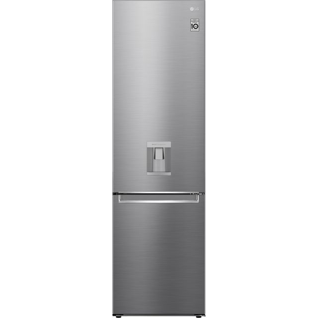 LG NatureFRESH™ GBF62PZGGN 70/30 Frost Free Fridge Freezer - Silver Steel - D Rated