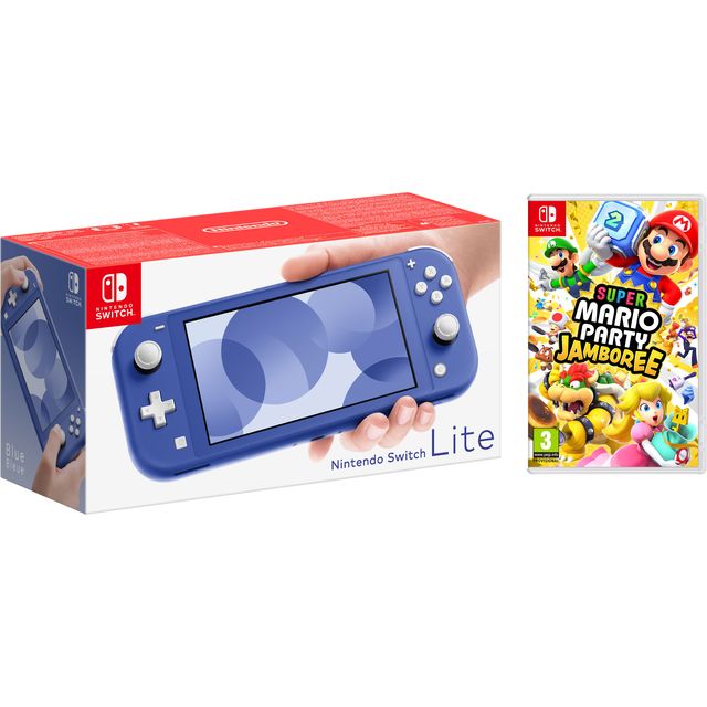 Nintendo Switch Lite 32GB with Super Mario Party Jamboree - Blue