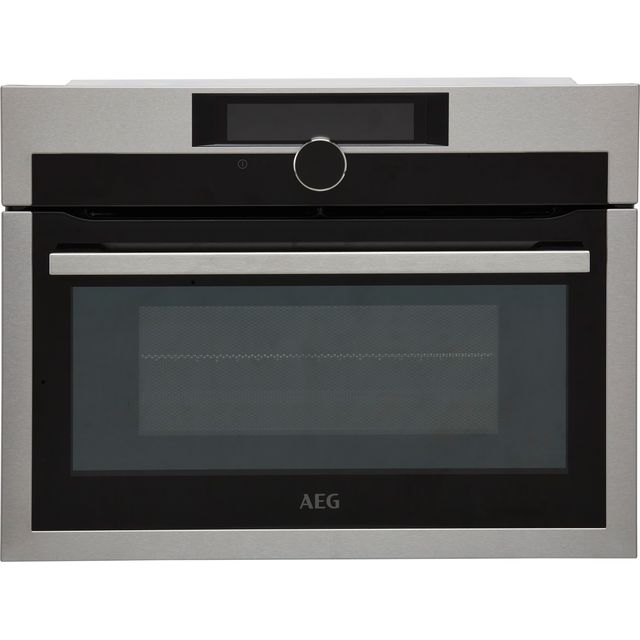 AEG KME968000M Built In Compact Electric Single Oven with Microwave Function - Stainless Steel