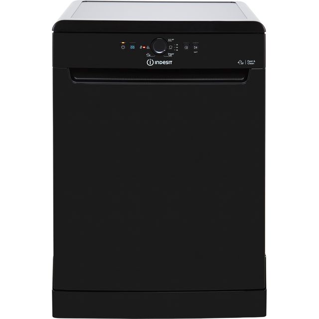 Indesit DFE1B19BUK Standard Dishwasher - Black - F Rated