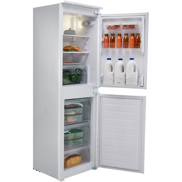 Indesit IB5050A1D.1 Integrated 50/50 Fridge Freezer with Sliding Door Fixing Kit - White - A+ Rated