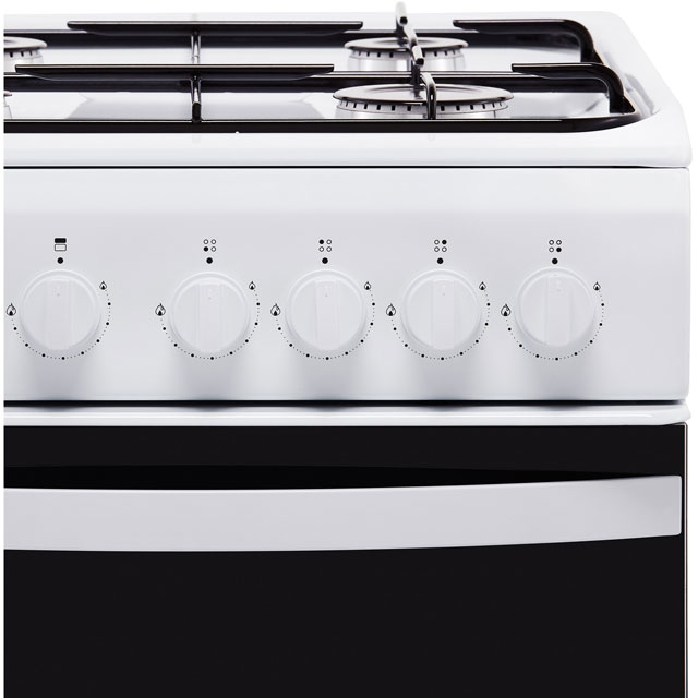 Indesit ID5G00KMW Gas Cooker - White - ID5G00KMW_WH - 3