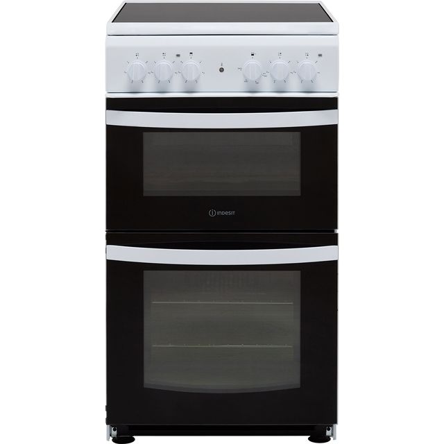 Indesit Cloe ID5V92KMW 50cm Electric Cooker with Ceramic Hob - White - A Rated