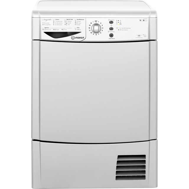 Indesit Eco Time IDCL85BHS Free Standing Condenser Tumble Dryer in Silver