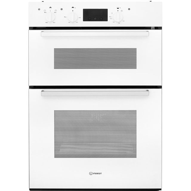 Indesit Aria IDD6340WH Built In Electric Double Oven - White - A/A Rated