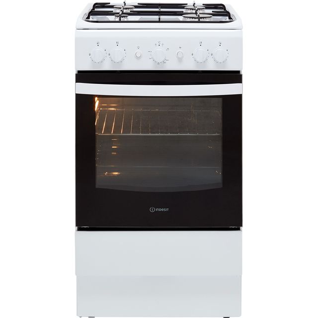 Indesit Cloe IS5G1KMW 50cm Freestanding Gas Cooker - White - A Rated