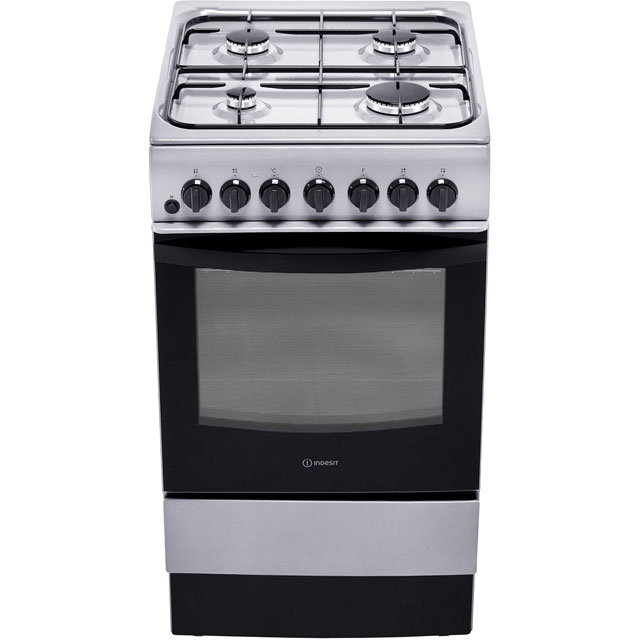 Indesit Cloe IS5G4PHX Dual Fuel Cooker - Silver - IS5G4PHX_SS - 5