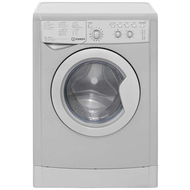 Indesit Eco Time IWDC6125S 6Kg / 5Kg Washer Dryer with 1200 rpm - Silver - B Rated