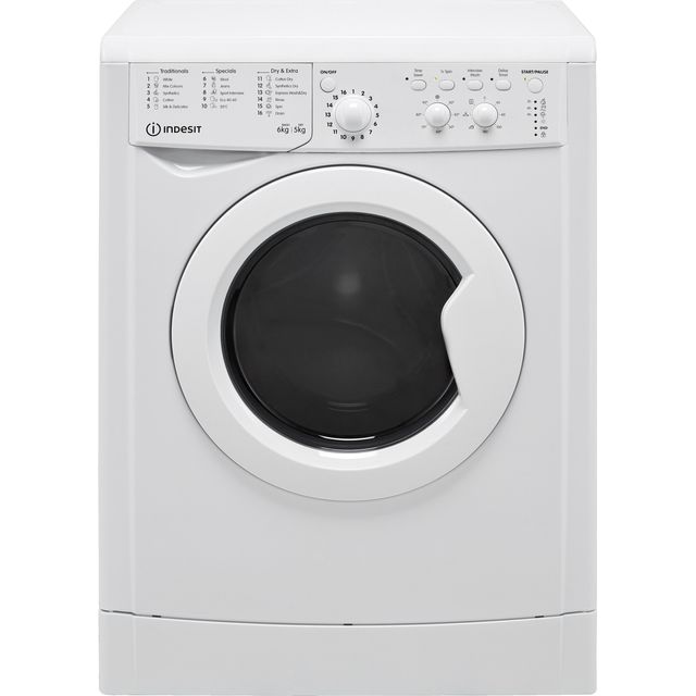 Indesit IWDC65125UKN 6Kg / 5Kg Washer Dryer with 1200 rpm - White - F Rated