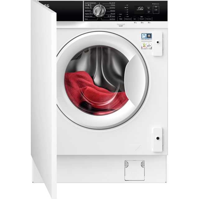 AEG 7000 Series Integrated Washer Dryer in White