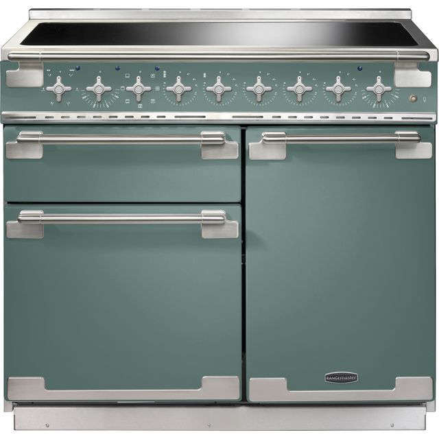 Rangemaster Elise ELS100EIMG 100cm Electric Range Cooker with Induction Hob - Mineral Green - A Rated