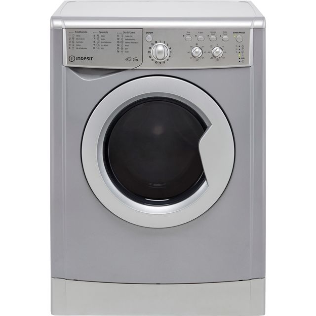 Indesit IWDC65125SUKN 6Kg / 5Kg Washer Dryer with 1200 rpm - Silver - F Rated